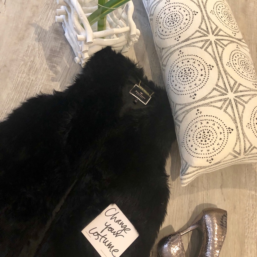 Juicy Couture faux fur vest